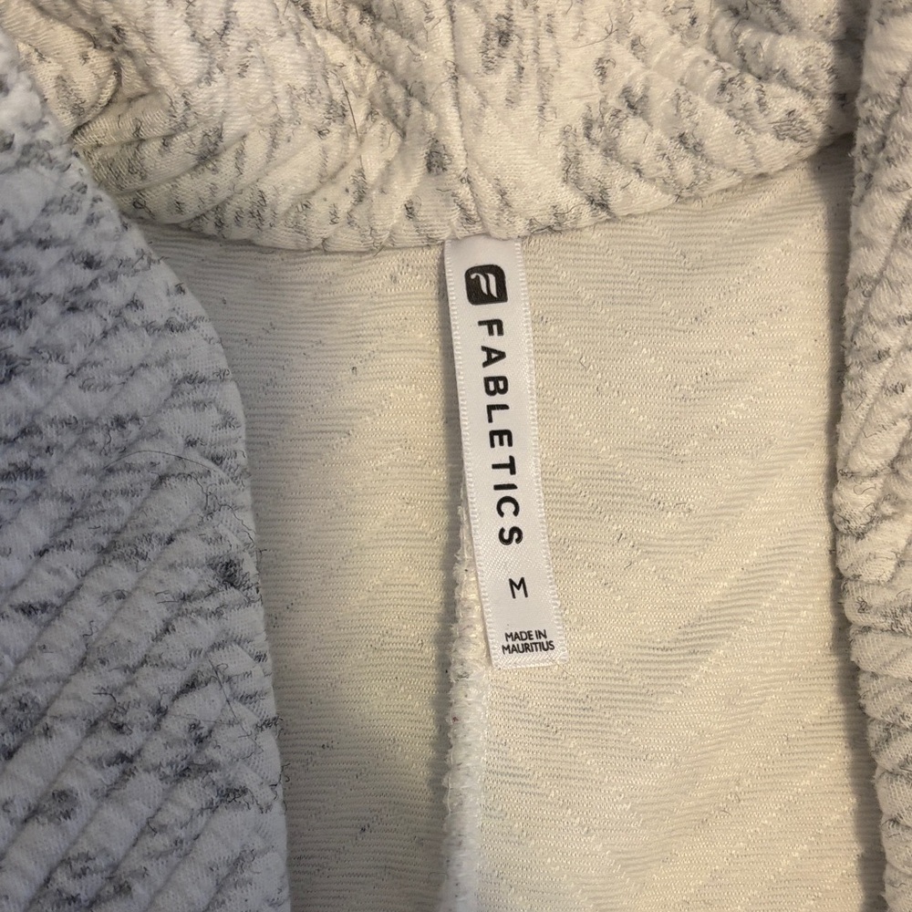 Fabletics Light Gray Textured Blazer - image 2